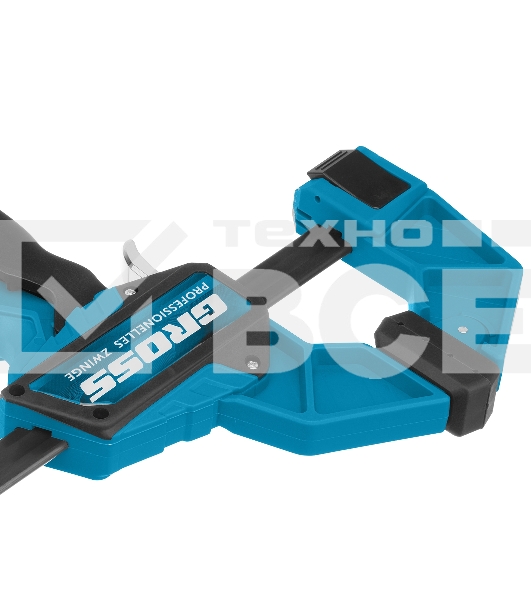 Струбцина Gross 20702 реечная быстрозаж. пистолет. пошаг.механизм пл. корпус 300мм