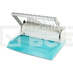 Переплетчик ГЕЛЕОС БП-16 бирюзово-белый на пластиковую пружину, А4, ручная перфорация 16 листов, переплет макс до 500 л., глубина перфорации 2-3-4-5 мм, фото8