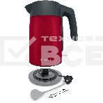 Чайник Bosch TWK7L464, 1.7л, 2400 Вт., нерж.сталь, покрытая эмалью, красный,шкала уровня воды, фото9