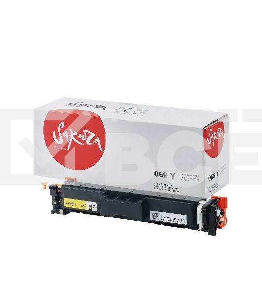 Картридж Sakura 069Y ECO (5091C002) для Canon I-Sensys LBP673Cdw/ MF750C /MF725, желтый, 1900к. ECO (чип без счетчика копий)