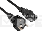 Кабель питания ExeGate Special PC-3S (Евровилка Schuko->C13, 3*1.0mm2, CCA, черный, 3м), фото3