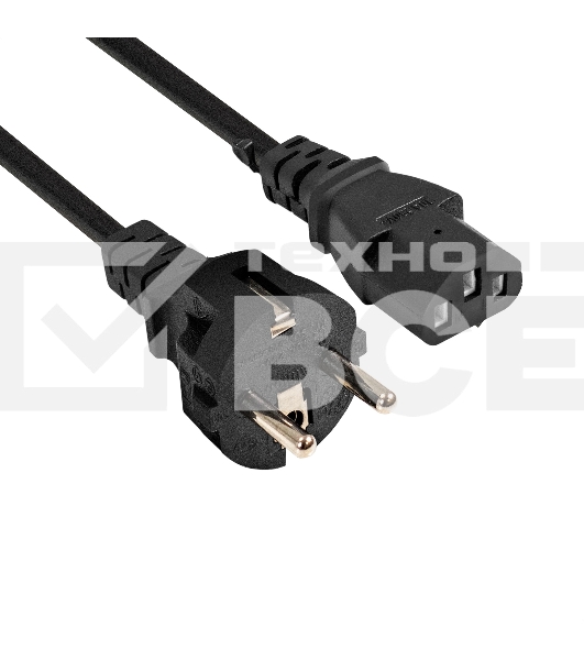 Кабель питания ExeGate Special PC-3S (Евровилка Schuko->C13, 3*1.0mm2, CCA, черный, 3м)
