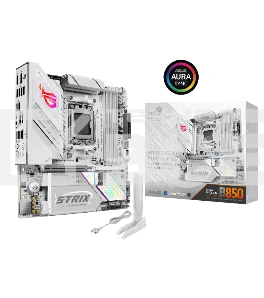 Материнская плата Asus ROG STRIX B850-G GAMING WIFI, AM5, AMD B850, 4xDDR5, 2xSATA, 4xM.2, 1xPCIe 5.0 x16, 1xHDMI, 1xDP, 1x2.5Gb LAN, Wi-Fi 7, Bluetooth 5.4, 1xUSB-C 20Gbps, 1xUSB-C 10Gbps, 2xUSB-A 10Gbps, 4xUSB-A 5Gbps, 2xUSB-A 2.0, 2x3.5 мм, 7.1, mATX
