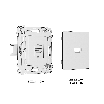 Комплект механизма розетки HDMI 2.0 ALFA Сталь матовый 40V/500mA 2.0GHz 5-18Gbit/s QUANT (AP5140, VM222) MA514010, фото2