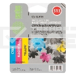 Картридж струйный Cactus CS-CL513 трехцветный (12 ml) для Canon Pixma MP240/ MP250, фото 1