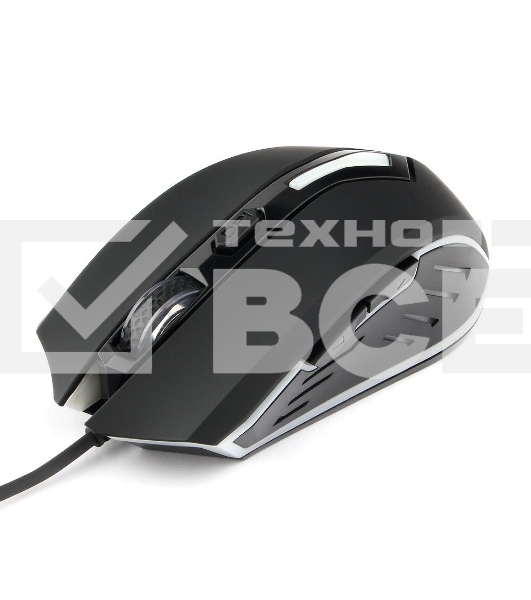 Мышь проводная Гарнизон GM-700G черный, 1600 dpi, USB, кнопки - 6