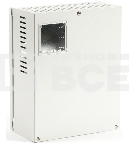 Источник бесперебойного питания СКАТ-1200 12 В 5А корпус под АКБ 2х12А.ч или 1х17А.ч СС ТР ПБ Бастион 90