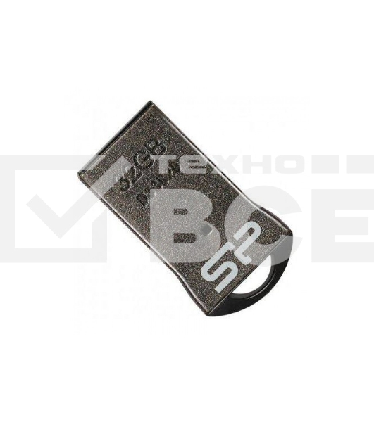 Флешка USB Silicon Power R/W 32Gb Touch T01 SP032Gb,UF2T01V1K USB 2.0 черный/серебристый