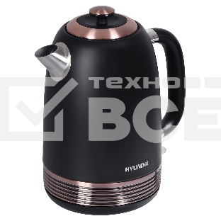 Чайник электрический Hyundai HYK-S4501 1.7л. 2200Вт черный/бронзовый (корпус: нержавеющая сталь/пластик)