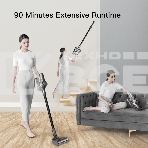 Пылесос вертикальный Dreame Cordless Vacuum Cleaner V12 серый, питание от аккумулятора, 180 Вт, уборка сухая, пылесборник 0.5 л, работа от АКБ max 90 мин, фото2