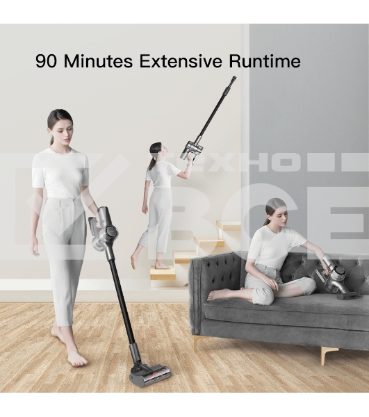 Пылесос вертикальный Dreame Cordless Vacuum Cleaner V12 серый, питание от аккумулятора, 180 Вт, уборка сухая, пылесборник 0.5 л, работа от АКБ max 90 мин