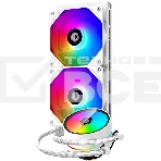 Комплект водяного охлаждения ID-Cooling ZOOMFLOW_240XT_SNOW белый 120мм алюминий+медь 1500rpm 26.4db 4-pin 250W, фото 1