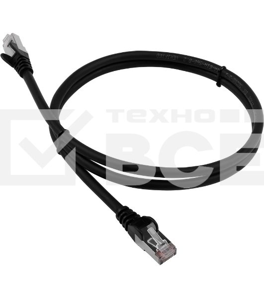 Патч-корд Lanmaster LAN-PC45/S6-2.0-BK FTP вилка RJ-45-вилка RJ-45 кат.6 2м чёрный LSZH (уп.:1шт)