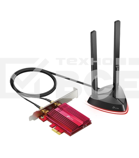 Адаптер TP-Link Wi-Fi 11AX 3000Mbps dual-band PCI-E adapter, two external Antennas