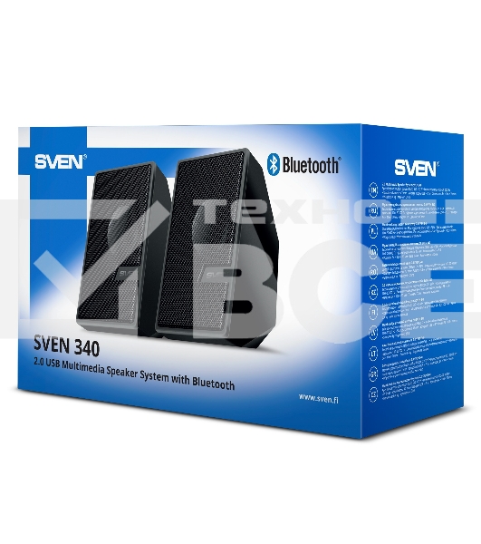 Колоки SVEN АС 340, черный (6 Вт, питание USB, Bluetooth)