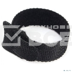 Хомуты-липучки на основе ленты Velcro VT-145x11BK 145 x 11 мм, черные (12 шт.), фото6