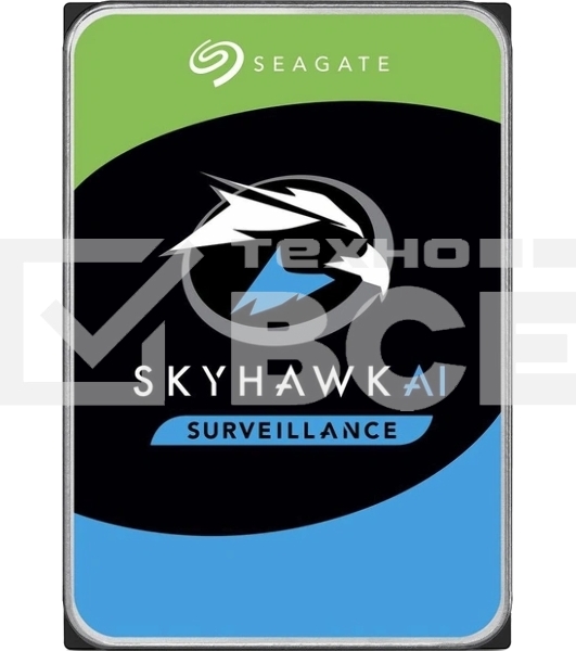 Жесткий диск Seagate HDD SATA  8Tb, SkyHawk Surveillance, 7200 rpm, 256Mb buffer, ST8000VX009, 1 year