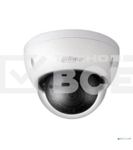 Уличная купольная IP-видеокамера DAHUA  2Мп; 1/2.8” CMOS; объектив 2.8мм; механический ИК-фильтр; чувствительность 0.01лк@F2.0; сжатие: H.265+, H.265, H.264+, H.264, MJPEG; 2 потока до 2Мп@25к/с; ИК-по