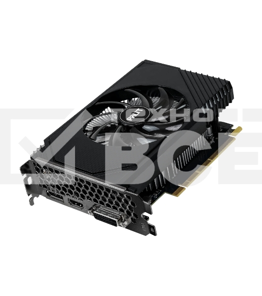 Видеокарта Palit RTX3050 STORMX 6Gb NVIDIA GeForce RTX 3050 6Gb PCI-E 4.0 96bit GDDR6 1042/14000 DVIx1 HDMIx1 DPx1 HDCP Ret