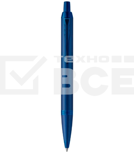 Ручка шариковая Parker IM Monochrome K328 (CW2172966) Blue PVD M син. черн. подар.кор.