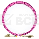 Шнур оптический Cabeus FOP-50-OM4-LC-LC-2m duplex LC-LC 50/125 мм OM4 2м LSZH, фото 1