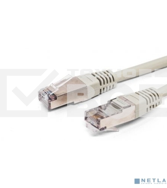 Кабель патч-корд Filum FL-F5-5M F/UTP 5e cat. 5м, 26AWG(7x0.16 мм), омедненный алюминий (CCA), PVC, серый