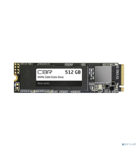 Накопитель SSD CBR Base, 512Gb, M.2 2280, PCIe 3.0 x4, NVMe, R/W 3100/2000