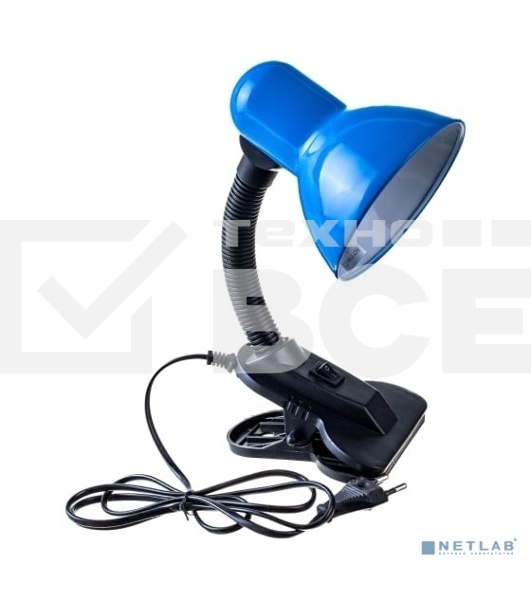 Светильник N-212-E27-40W-BU настол. син. ЭРА Б0035060