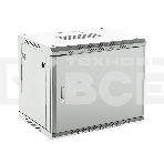 Шкаф коммутационный Rexant настенный 9U 600x600 мм пер. дв. металл серый, фото 1