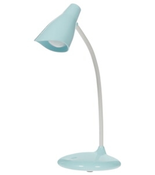 Светильник настольный Uniel TLD-559 Blue/LED/280Lm/5000K/Dimmer 3W. Сенсорный выключатель. Голубой
