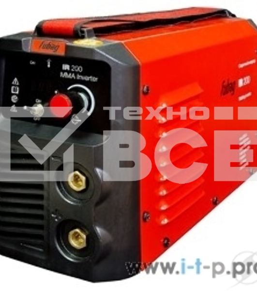 Сварочное оборудование, Инверторы FUBAG IR 200 раб.напряжение 150-240В 68 097 Ном. напряжение, В 220, Сварочн. ток, А 30-200, Вес, кг 4,5