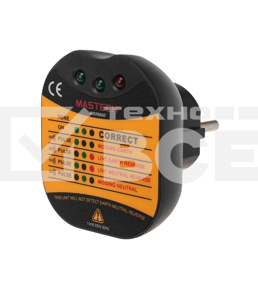 Тестер розеток MS6860D MASTECH