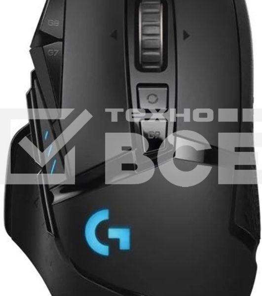 Мышь беспроводная/проводная Logitech G502 LIGHTSPEED черный, 25600 dpi, радиоканал, USB, кнопки - 11