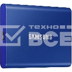 Внешний SSD Samsung T7, 2TB, USB 3.2 Gen 2 Type-C, R/W 1050/1000, синий, фото3