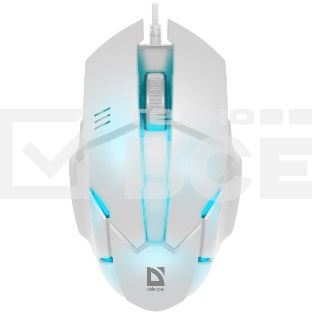 Мышь проводная Defender Host MB-982 белый, 1000 dpi, USB, кнопки - 3