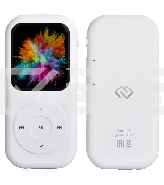 Плеер Hi-Fi Flash Digma T5 16Gb белый/1.54