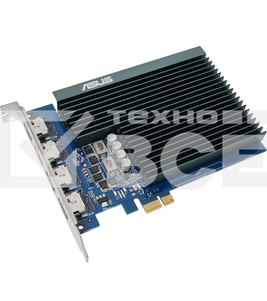 Видеокарта Asus GT730-4H-SL-2GD5 NVIDIA GeForce GT 730 2Gb GDDR5 902/5010 HDMIx4 HDCP Ret