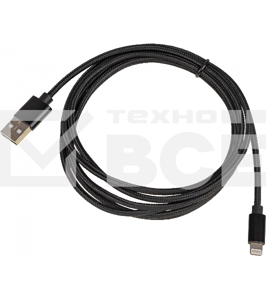 Кабель USB (m)-Lightning (m) 2м черный