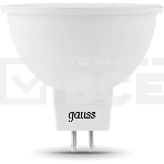 Лампа светодиодная Gauss Black 5Вт цок.:GU5.3 рефлектор 12B 4100K св.свеч.бел.ней. MR16 (упак.:10шт) (201505205), фото2