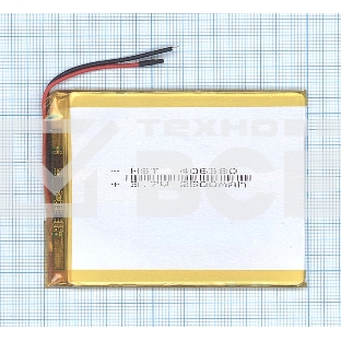 Аккумулятор Li-Pol (батарея) 4*63*80мм 2pin 3.7V/2500mAh