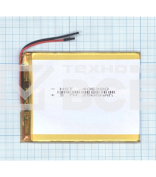Аккумулятор Li-Pol (батарея) 4*63*80мм 2pin 3.7V/2500mAh