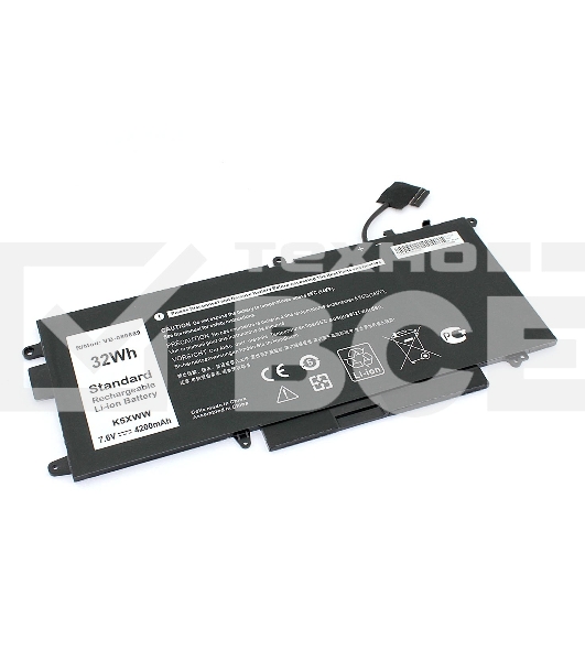 Аккумуляторная батарея для ноутбука Dell Latitude 12 5289 (K5XWW) 7.6V 4200mAh OEM