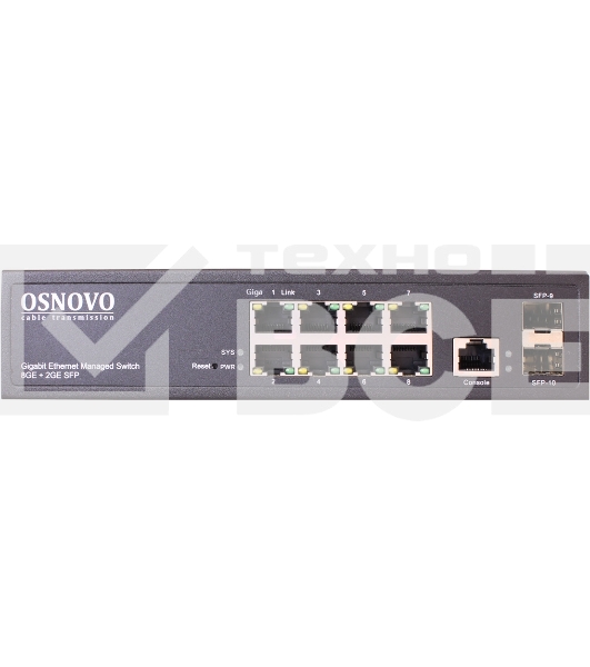 Коммутатор Osnovo SW-70802/L2 управляемый