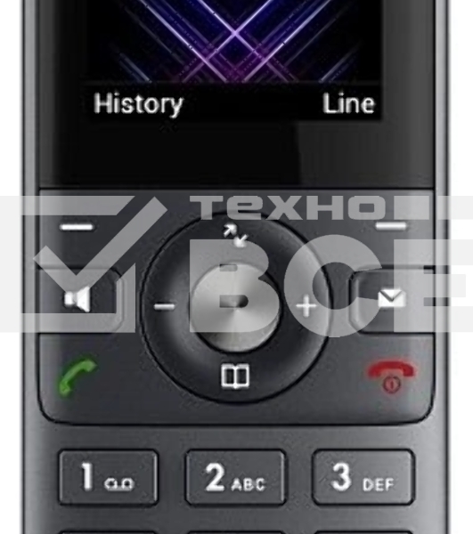 Система YEALINK W74P (база W70B+трубка W74H) до 10 SIP-аккаунтов, до 10 трубок на базу, до 20 вызовов, шт