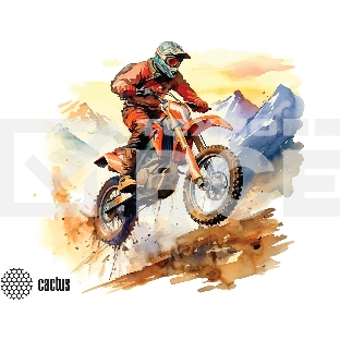 Коврик для мыши Cactus Motobike 250x200x3мм (CS-MP-D12S)