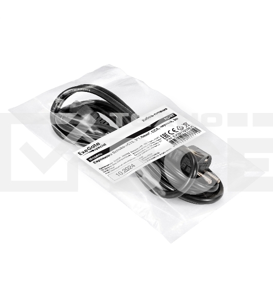 Кабель питания ExeGate Special PC-3S (Евровилка Schuko->C13, 3*1.0mm2, CCA, черный, 3м)