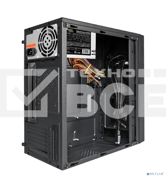 Компьютерный корпус Minitower ExeGate EX291272RUS BAA-109U2-AAA350 (mATX, AAA350 8см, 2*USB+2*USB3.0, аудио, черный)