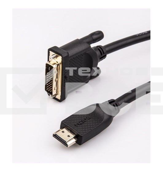 Кабель HDMI AM/DVI(24+1)M, 10м, CU, 1080P@60Hz, 2F, VCOM