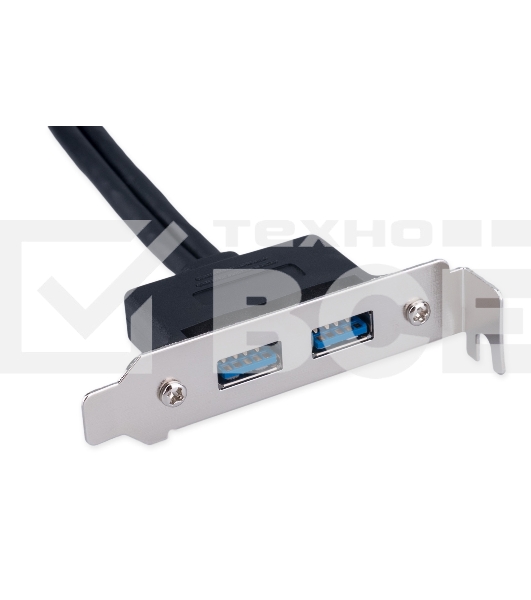 Планка USB 3.0 на заднюю панель низкопрофильная Cablexpert CC-USB3-RECEPTACLE-LP, 2 порта USB