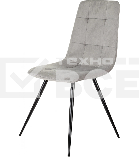 Стул для дома Бюрократ CH-K1_4 комплект 4шт св.серый Holland 09 металл черный на ножках